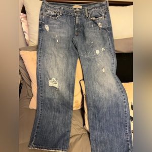 Blue jeans. Only worn once and in great condition.